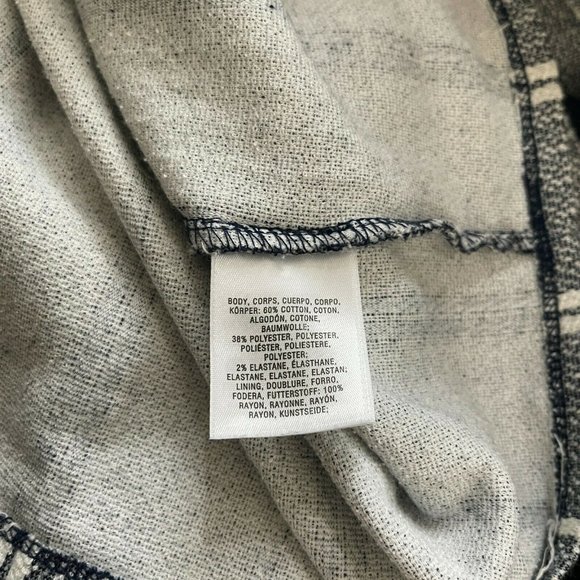 Maeve Anthropologie Knit Mini Dress Striped Blue White M Medium - Picture 7 of 7